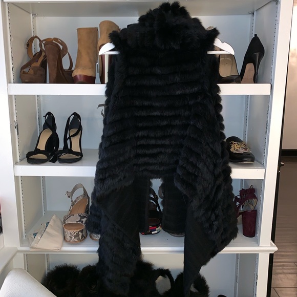 jocelyn Jackets & Blazers - JOCELYN real rabbit fur vest